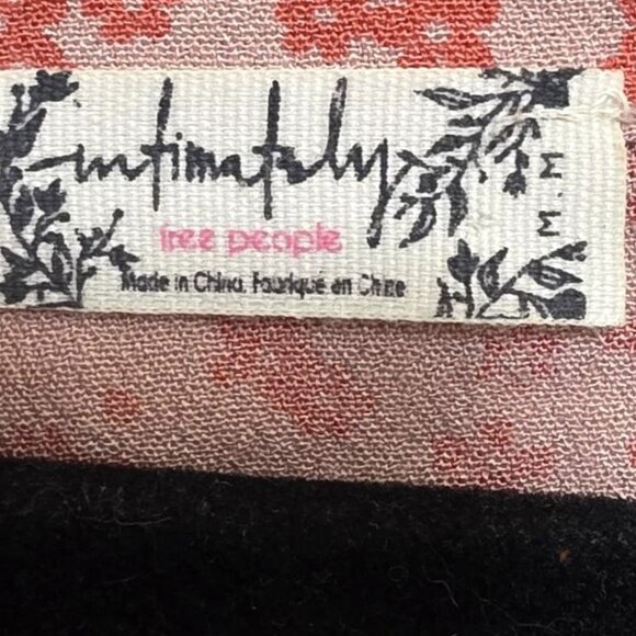 Intimately Free People Floral Print Button-Down Bodysuit Lace Detail & Ruffled S - Picture 5 of 8